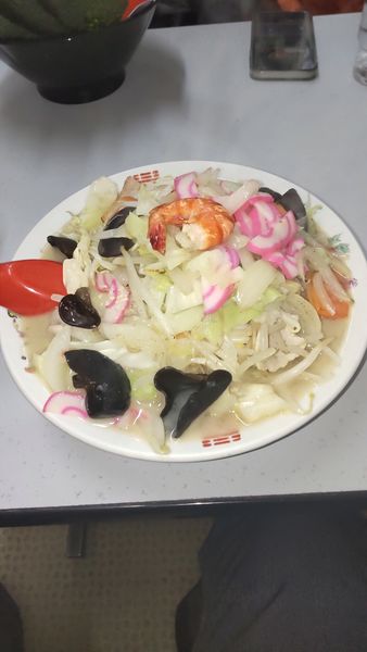 「ちゃんぽん炒飯持帰りホルモンと高菜」@九州ラーメン 友理 本店の写真