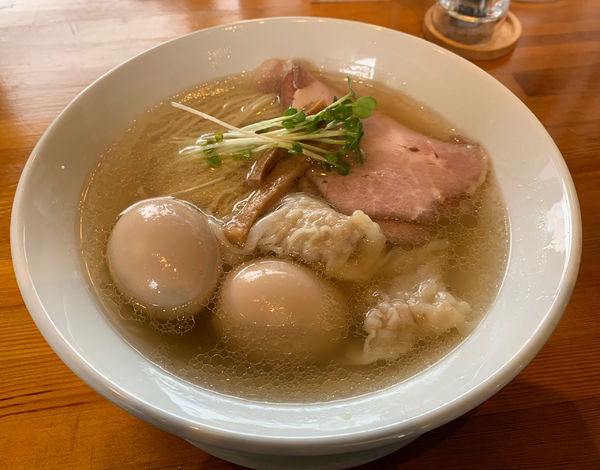 「特製塩そば+味玉+純鶏の和そば  ￥1000+￥100+￥300」@麺処 清水の写真
