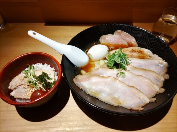「特製叉焼麺·きんかんチャーシューごはん」@鶏そば 山もとの写真
