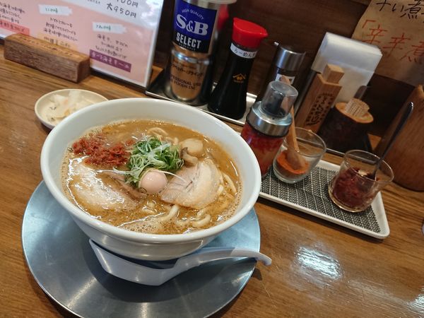 「限定 海老煮干味噌そば 900円」@中華そば ひらこ屋 㐂ぼしの写真