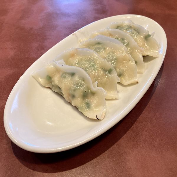 「海老ニラ餃子￥400」@古久家 湘南台店の写真