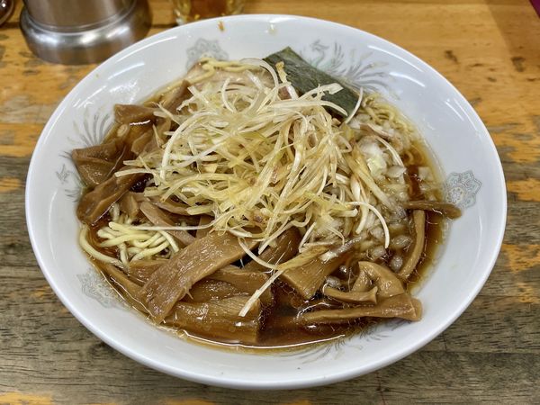 「スーパードライ＋多満自慢＋チャーシュー皿→ネギメンマラーメン」@丸幸の写真