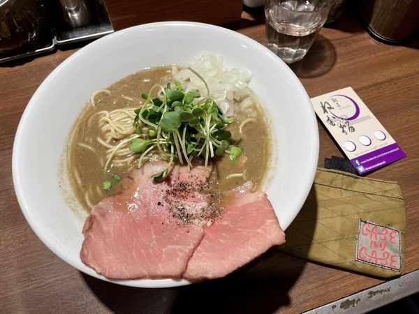 「濃厚烏賊煮干中華そば＋そのまま食べられる替え玉」@麺屋 ねむ瑠の写真