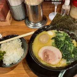 塩ラーメン+ほうれん草+ライス