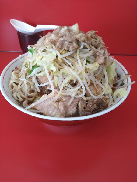 「小ラーメン＋豚増し」@ラーメン二郎 ひたちなか店の写真