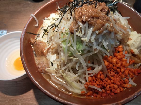 「【限定】ハマぐり950円(大100円)+生卵50円」@麺屋 浜一の写真