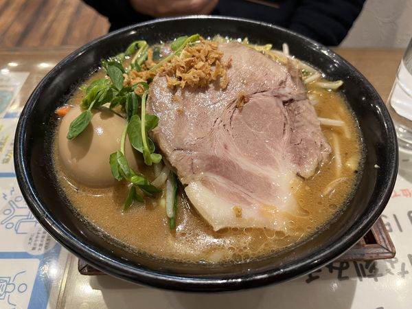 「味玉味噌らぁめん」@完熟味噌らぁめん かなで商店の写真