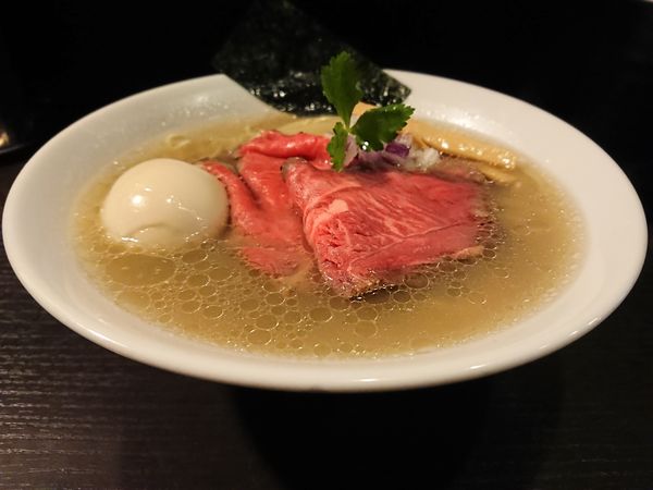 「特製和牛地鶏宍道湖しじみ出汁塩中華蕎麦」@麺処 夏海の写真
