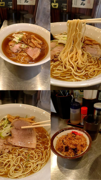 「『中華そば 炊き込みご飯セット(¥850)』を中盛で…」@東京中華そば 里見の写真