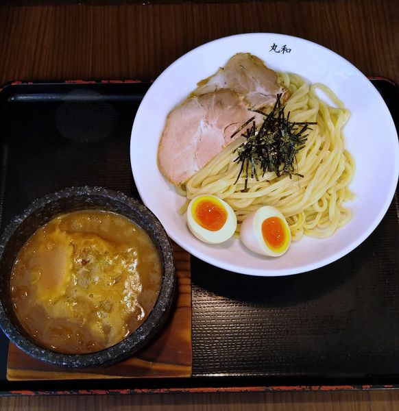 「丸和つけ麺 900円＋味玉サービス」@つけ麺 丸和 春田本店の写真