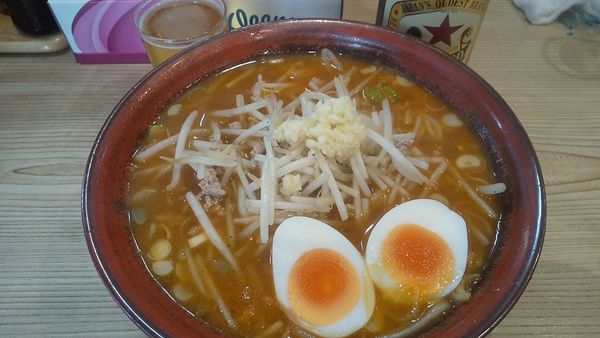 「サッポロラガー赤星→味噌らーめん(¥1,200)」@らーめん 高尾の写真
