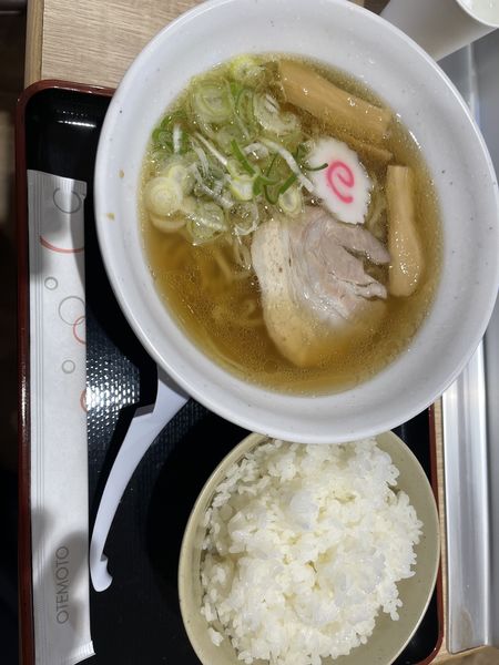 「朝ラーメンセット500円」@東北自動車道 佐野SA 上りスナックコーナーの写真