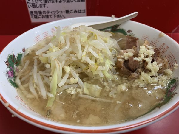 「ラーメン小（ニンニク）」@ラーメン二郎 京急川崎店の写真