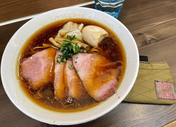 「チャーシュー麺＋味玉」@中華そば さわの写真