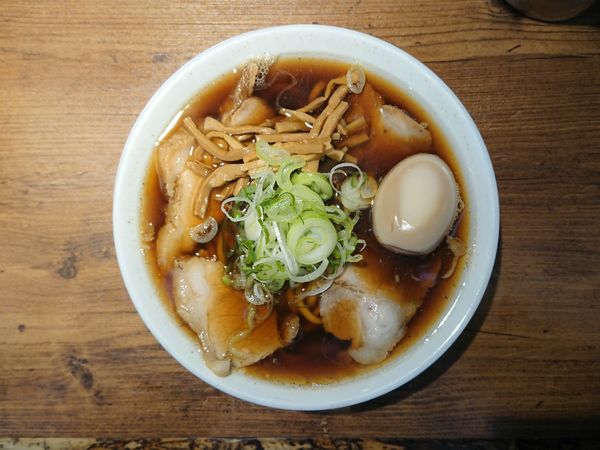 「中華そば（小）＋味玉」@煮干し中華そば 小松屋の写真