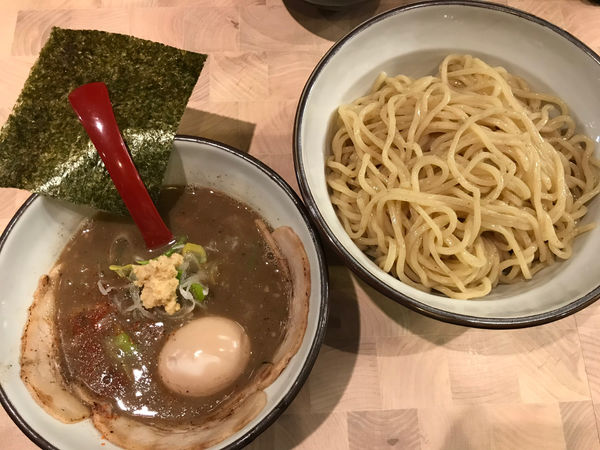 「煮干しつけ麺（大）、味玉」@にぼしらーめん88の写真