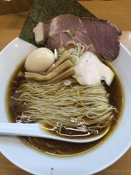 「中華そば800円➕半替え玉100円」@麺処ろくめいの写真