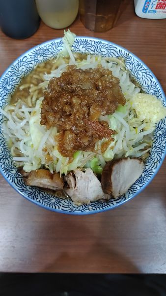 「ラーメン　脂　ニンニク」@松木田田の写真