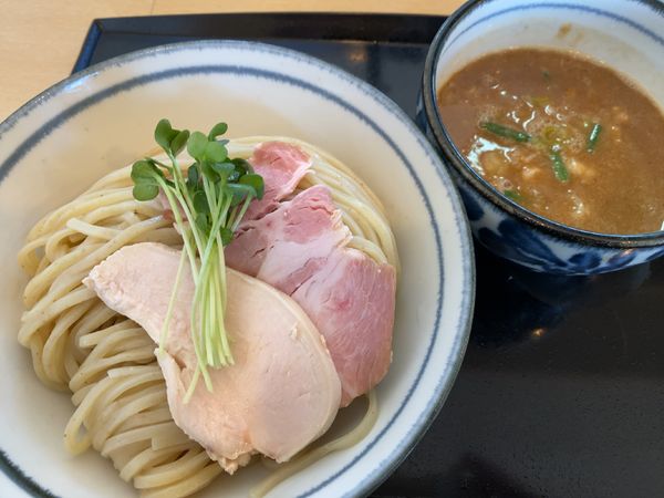 「鶏魚介のつけ麺(大)800円」@つけ麺 いな月の写真