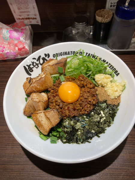 「ど肉台湾まぜそば」@元祖台湾まぜそば はなび 岐阜店の写真