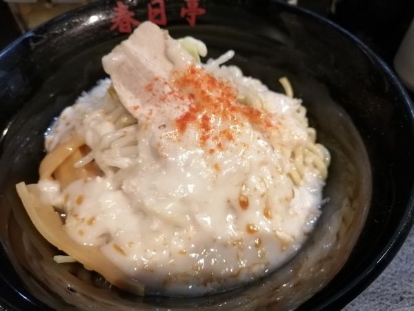 「鳥豚油そば(並)(690)」@油そば 春日亭 川崎店の写真