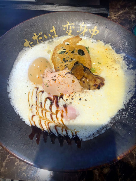 「牡蠣×豆乳ラーメン」@ただいま、変身中。の写真