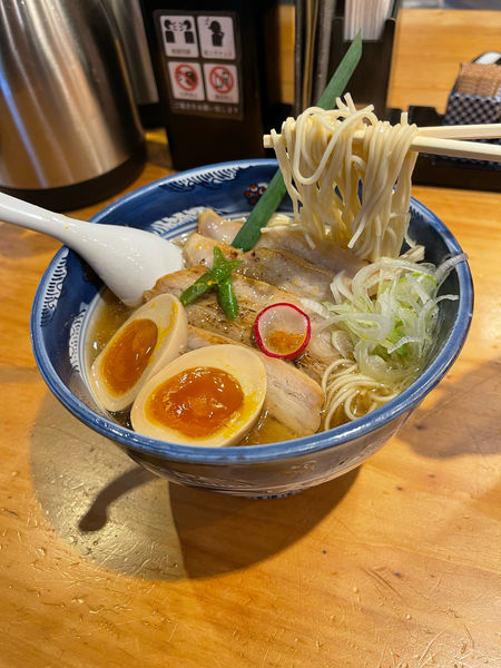 「叉焼純粋豚そば 1200円＋替え玉 200円」@なかごの写真