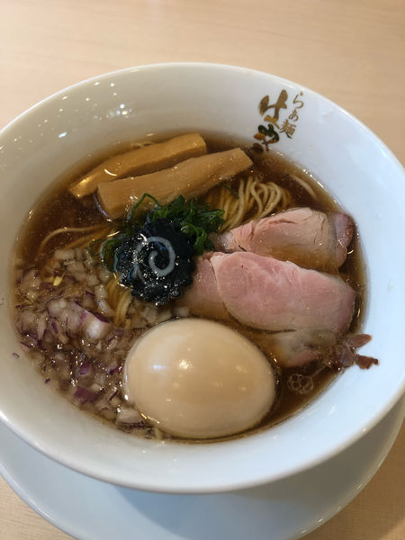 「味玉のどくろそば1100円」@らぁ麺 はやし田 味の素スタジアム店の写真