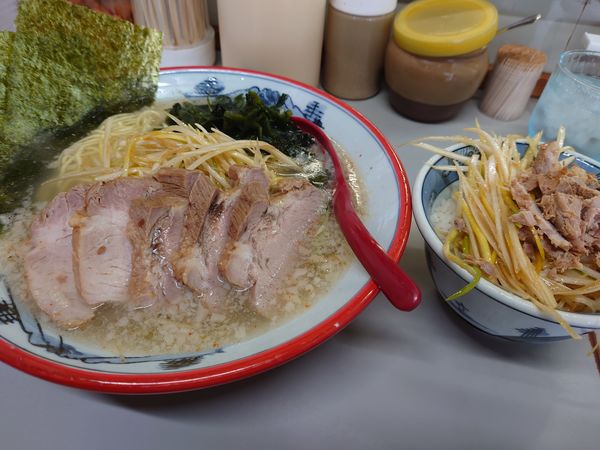 「ネギ塩チャーシューメン＋ミニネギ丼」@ラーメンショップ 122号騎西店の写真