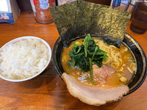 「ラーメン　ライス」@末廣家の写真