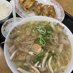 五目あんかけタンメンセット990円＋追加餃子