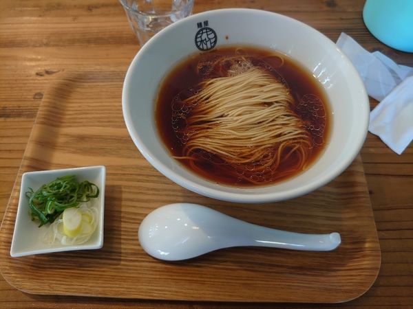 「かけそば 丸鶏醤油」@麺屋 花枇の写真