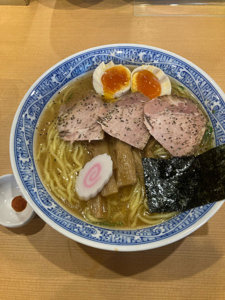 「特製中華そば(930)＋大盛(100)＋柚子唐辛子(無料)」@中華そば 青葉 府中店の写真