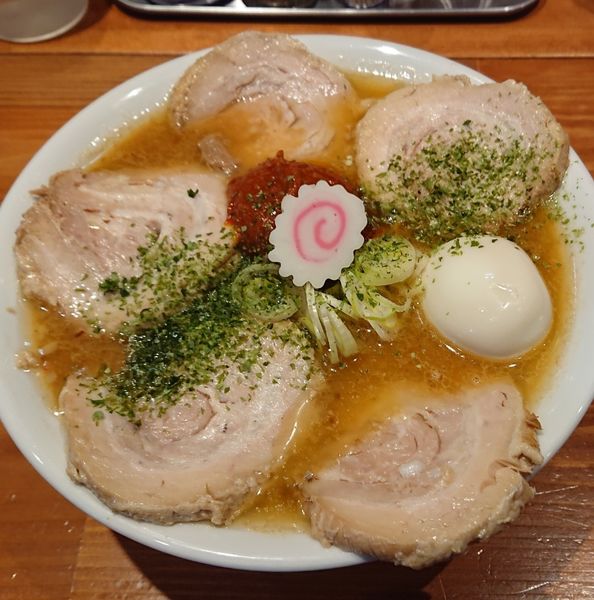 「【肉の日限定】山形辛味噌チャーシュー麺」@麺屋 真心の写真