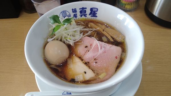 「味玉淡麗鶏魚介らーめん¥1030-」@麺屋 真星の写真