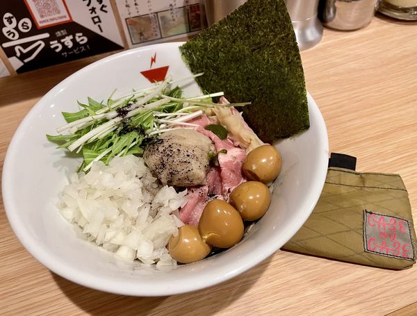 「蟹油そば＋燻製うずら」@crab台風。の写真