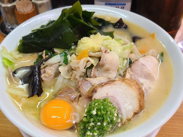 「野菜たっぷり白湯タンメン」@中華そば 半ざわの写真