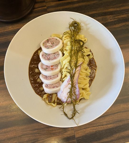 「限定・ヤリイカと肝ソース ¥1800」@稲荷屋の写真