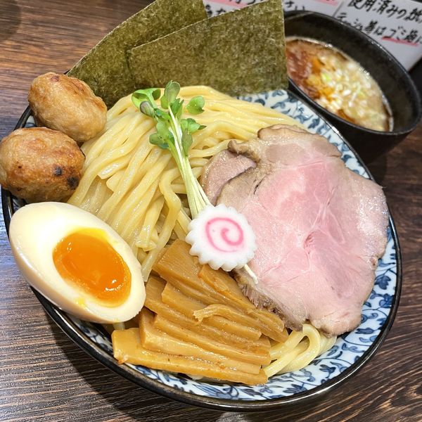 「【土･日･祝日限定】濃厚えびつけ麺 (中盛) ￥1050」@麺処はなぶさの写真