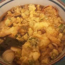 玉ネギバラ天そば(¥370)