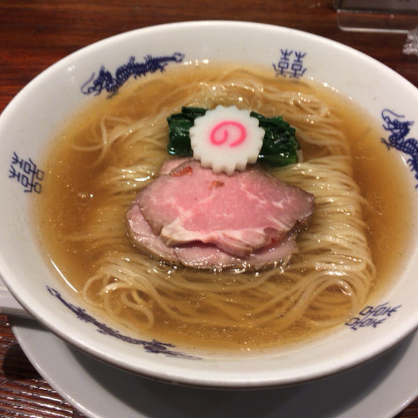 「中華そば海老2個肉2個　1130円　替え玉250円」@中華蕎麦にし乃の写真