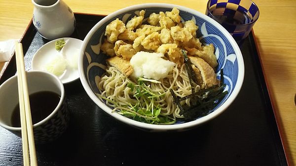「冷あさり天ぷらおろしそば」@神田錦町 更科の写真