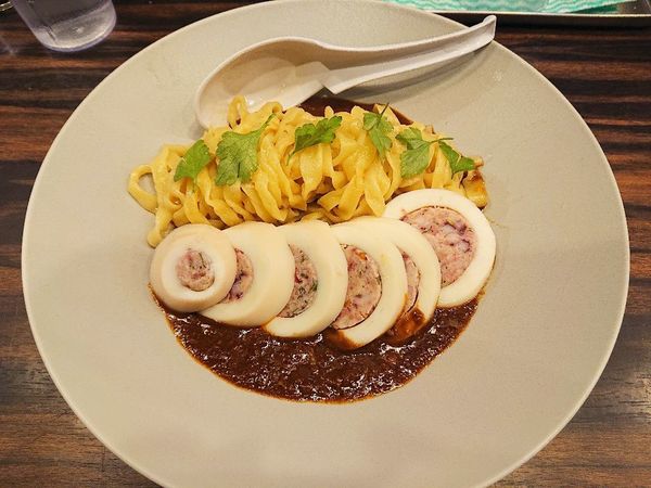 「スルメイカと肝ソース」@稲荷屋の写真