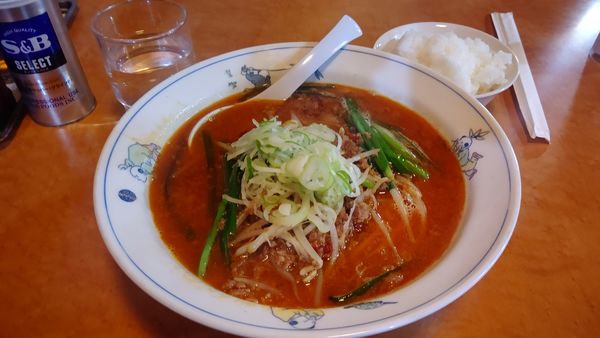 「台湾ラーメン&半ライス」@テンホウ 山形店の写真