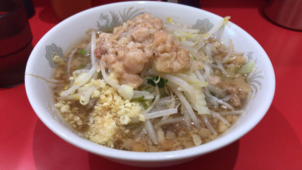 「ミニ　￥600　（ 麺半分 豚半分 ）」@ラーメン二郎 千葉店の写真