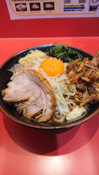 「辛いミニまぜそば」@麺屋 桐龍の写真