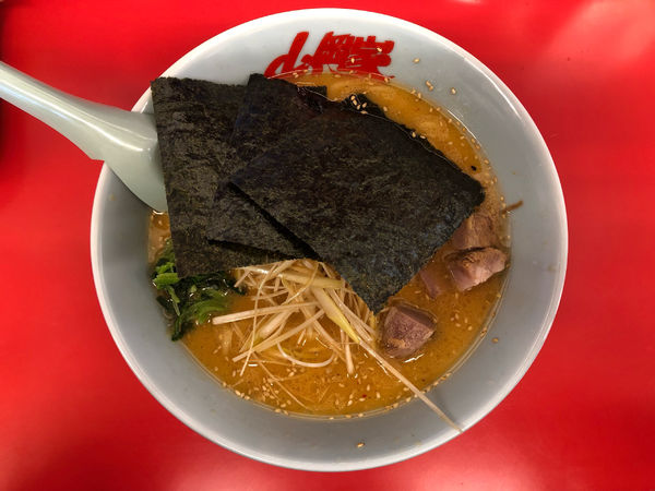 「特製味噌ネギラーメン＋コロチャーシュー6個」@ラーメン山岡家 谷田部店の写真