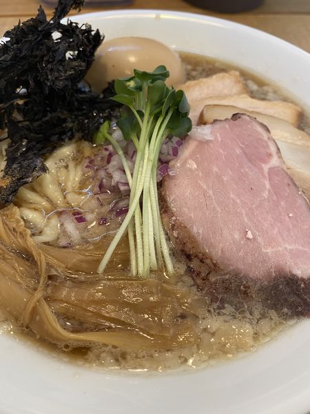 「煮干しswallow 特製　太麺」@The Noodles & Saloon Kiriyaの写真