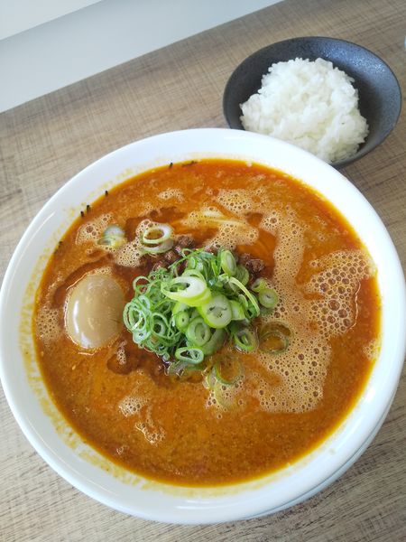 「担担麺930円煮玉子100円小ライス100円」@麺庵ちとせの写真