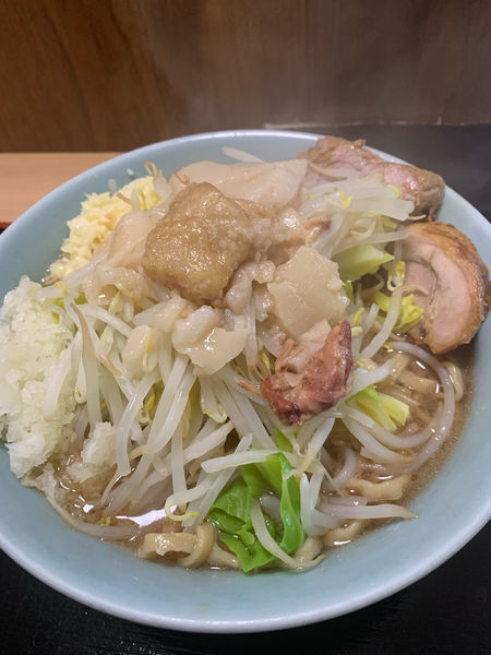 「ラーメン(ｱﾌﾞﾗﾆﾝﾆｸ生ﾀﾏﾈｷﾞ)」@らーめん 蓮の写真